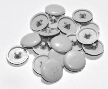 Grey Pozi Drive Cover Cap (Pack of 50)